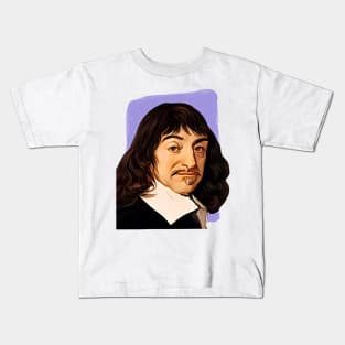 French Philosopher René Descartes illustration Kids T-Shirt